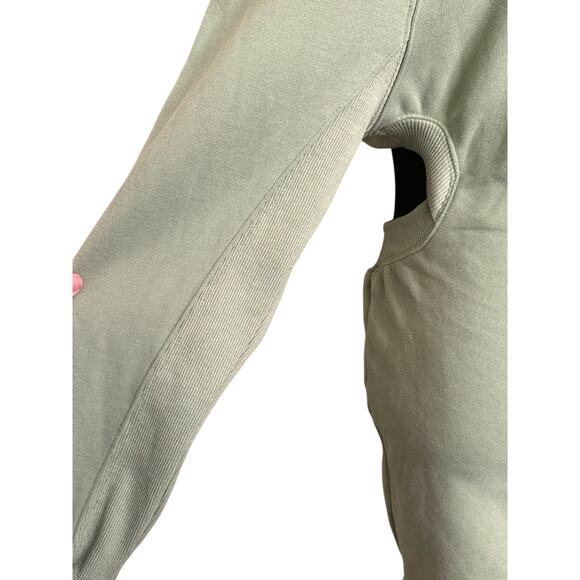 EVNL green long sleeves open back mini dress size Small - Picture 13 of 16